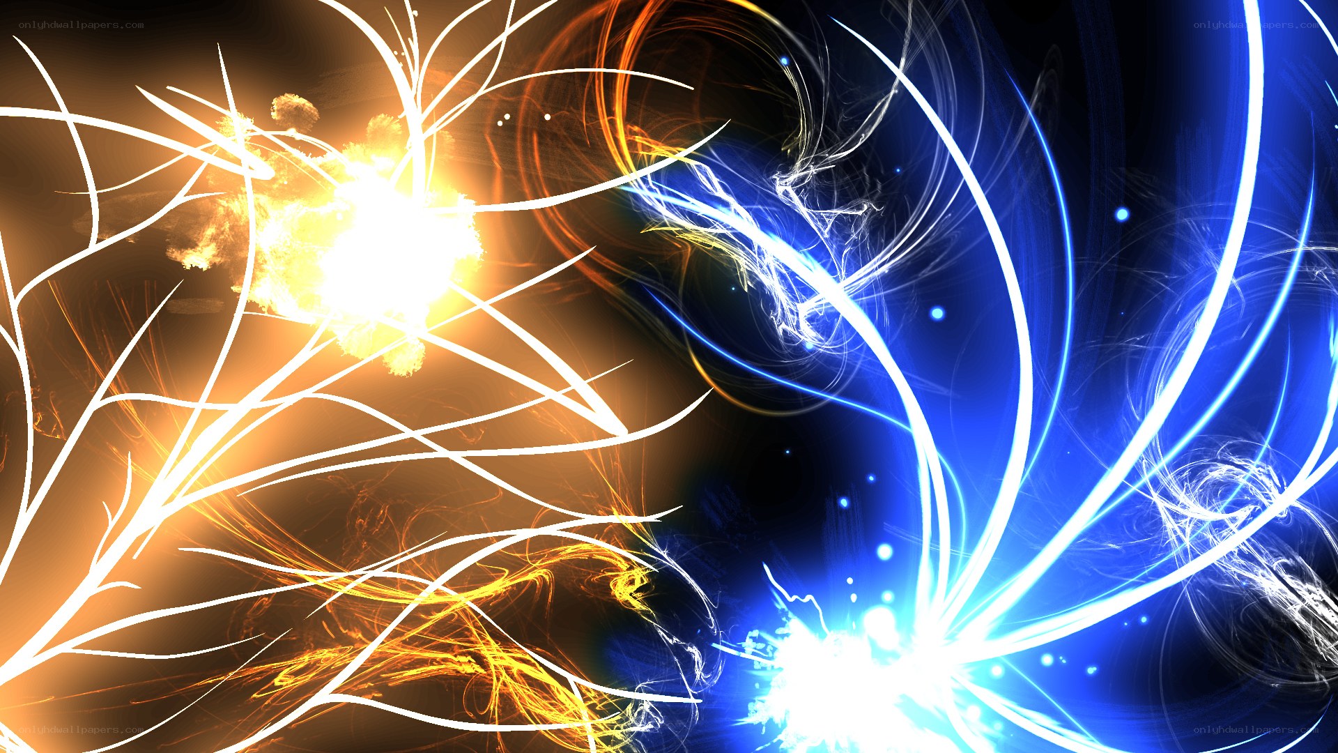 Abstract energy burst art