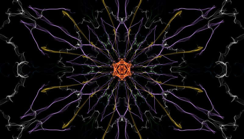 Abstract Energy Burst — Black