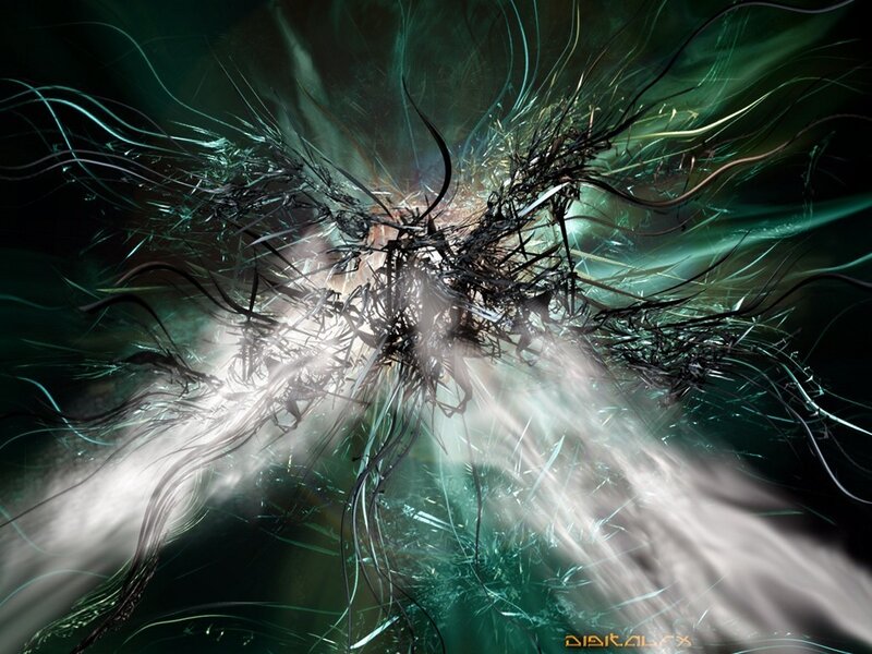 Abstract Energy Burst — Green