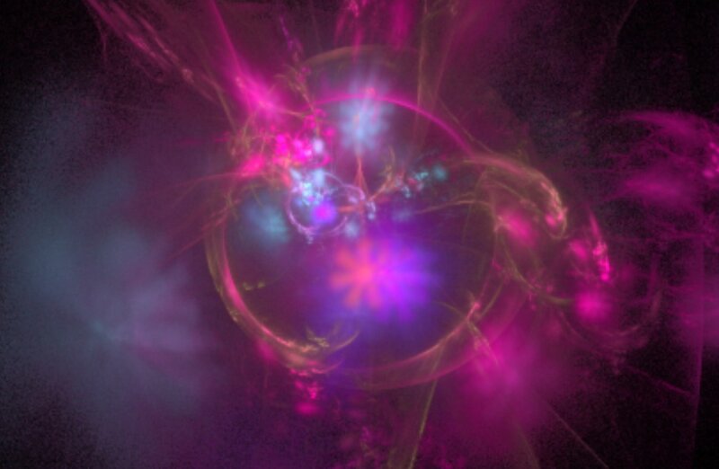 Abstract Energy Burst — Purple