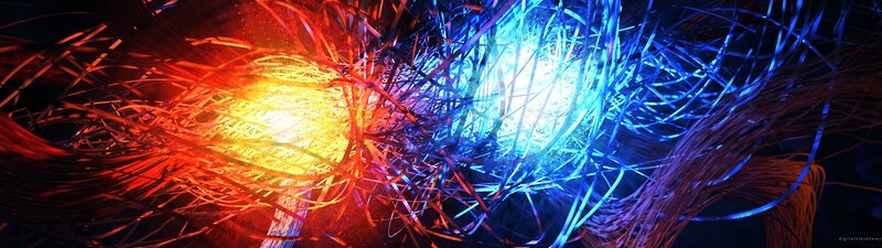 Abstract Energy Burst — Red, Dynamic