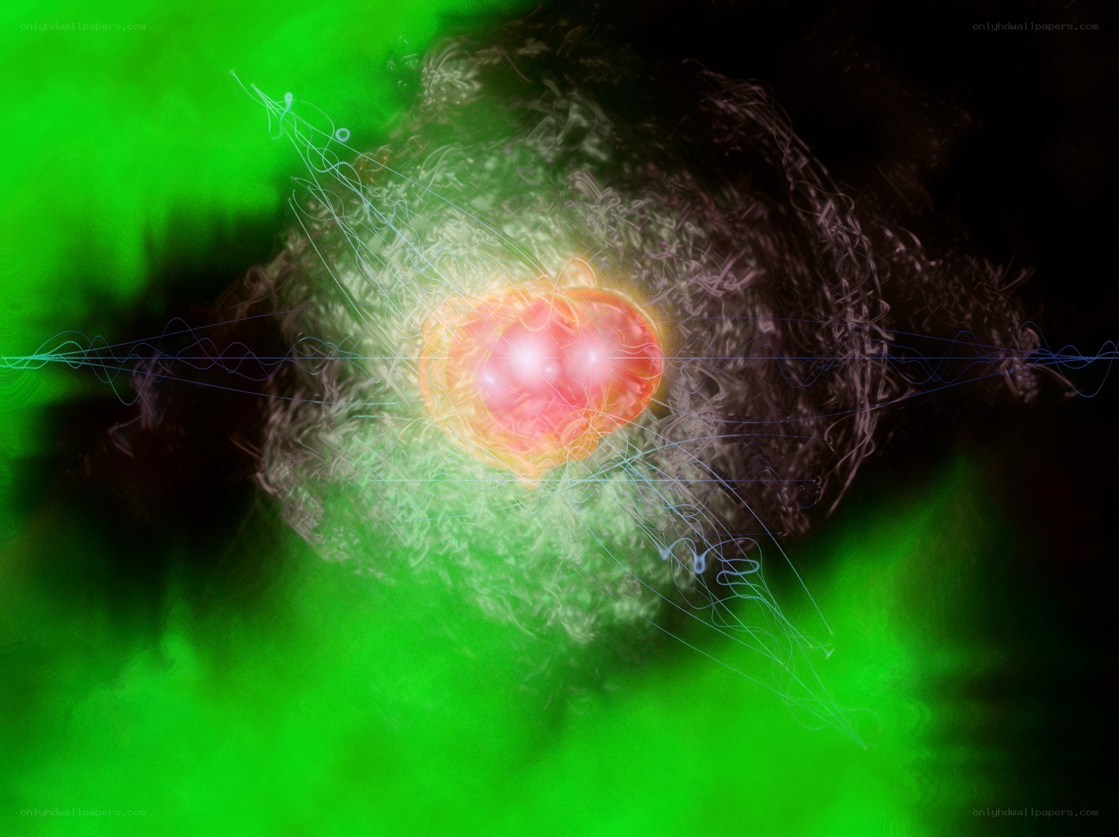 abstract energy burst visualization