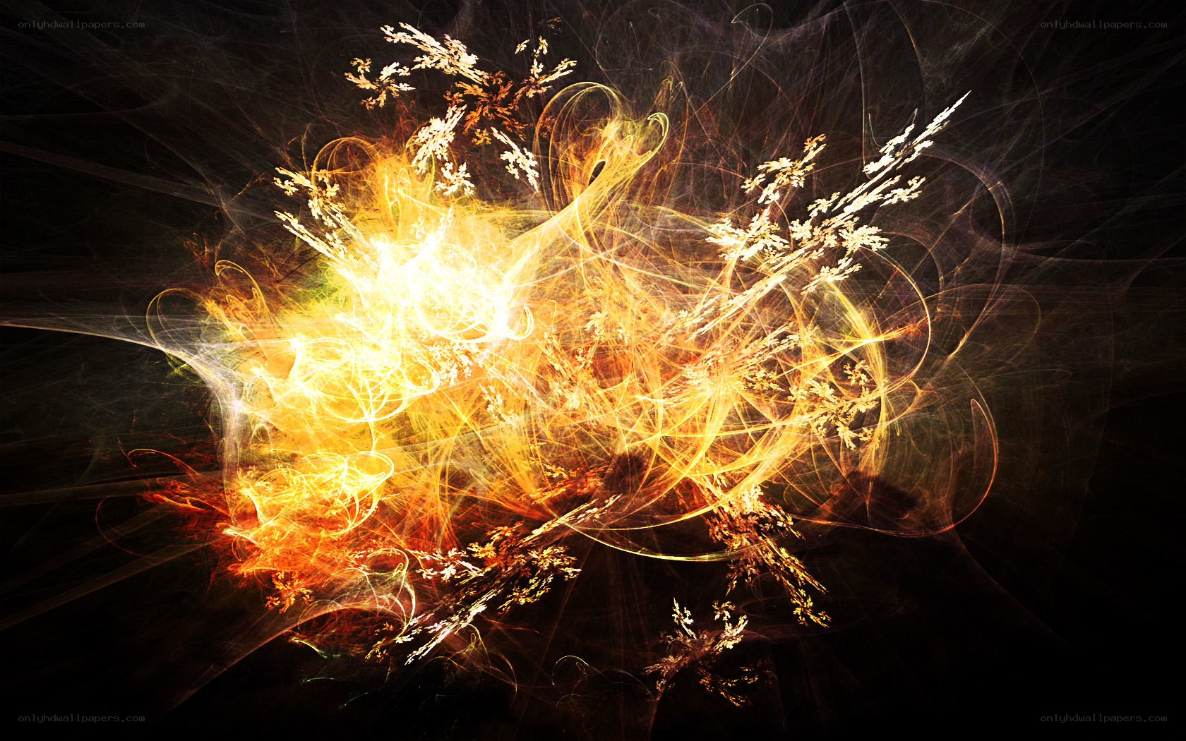 Abstract energy explosion