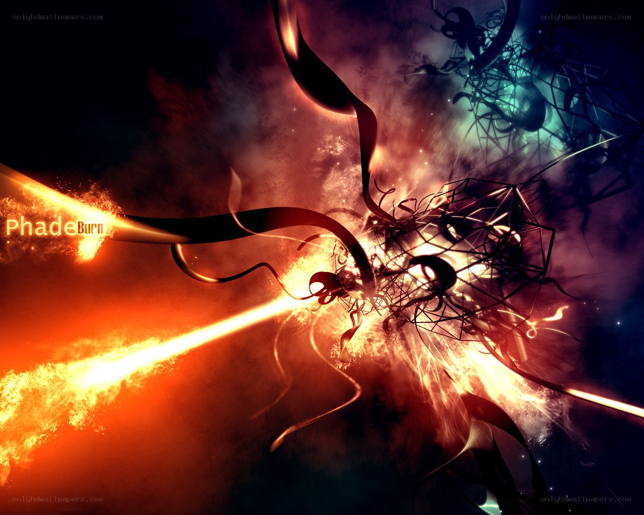 Abstract energy explosion