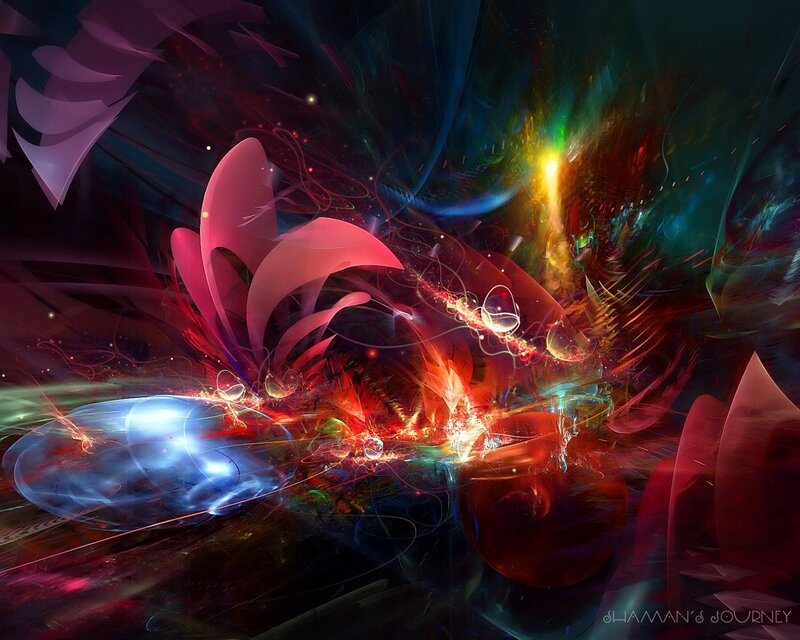 Abstract energy explosion