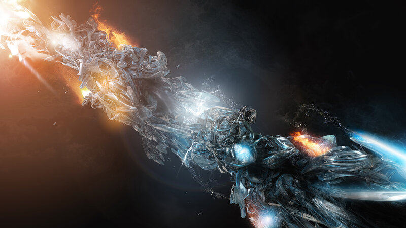 abstract energy explosion