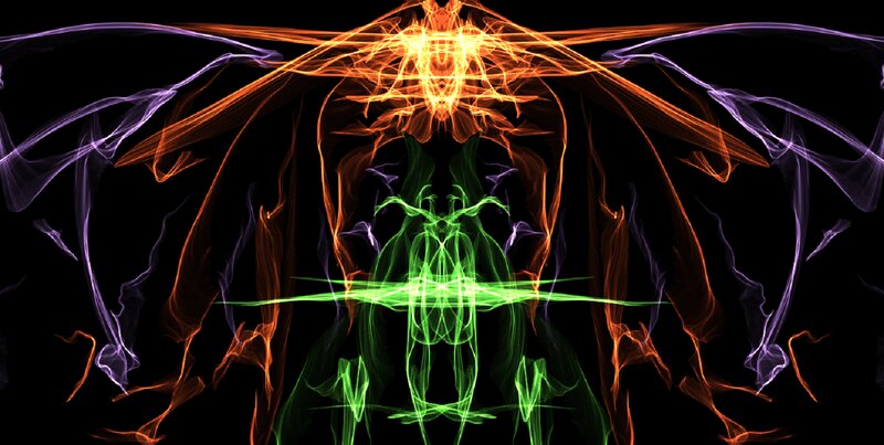 Abstract Energy Figure — Green