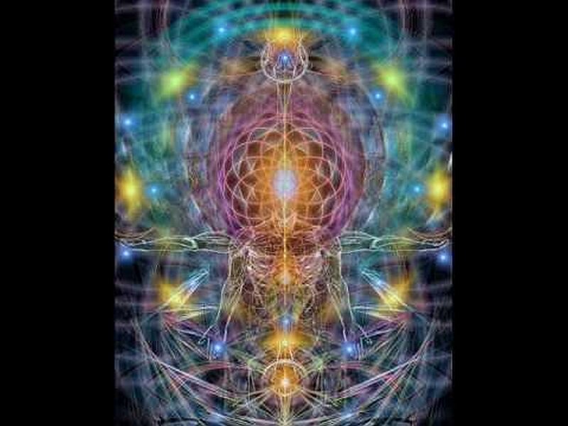 Abstract Energy Figure — Purple