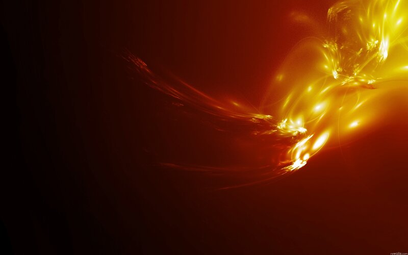 Abstract Energy Flow — Red