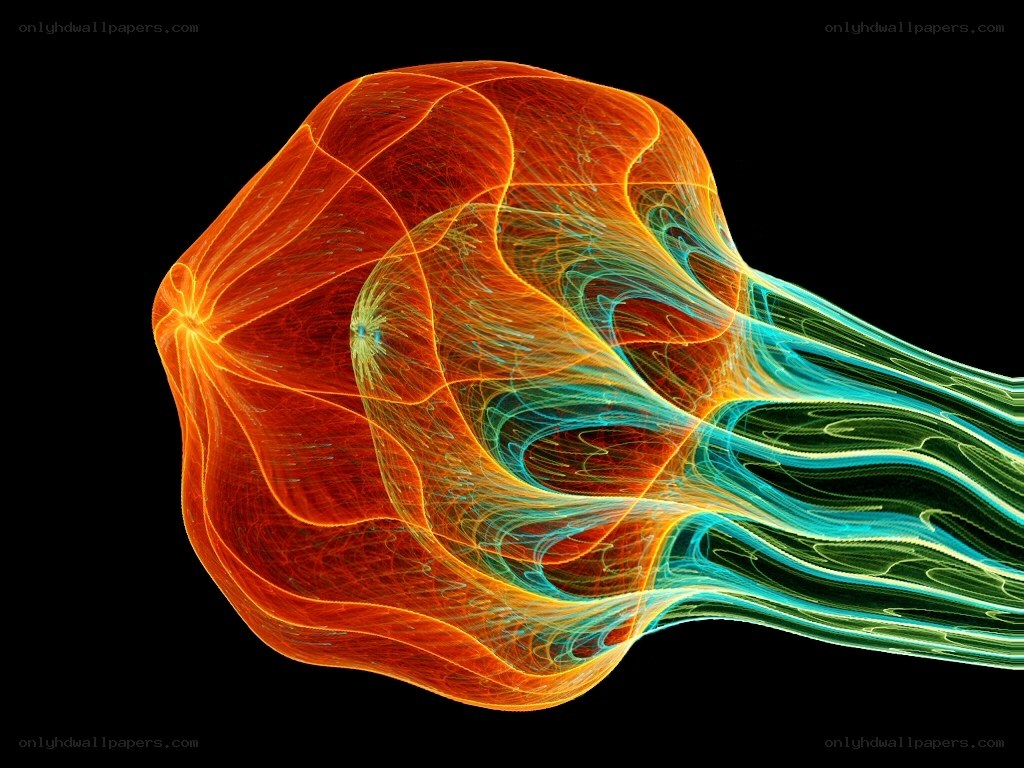 Abstract energy flow visualization