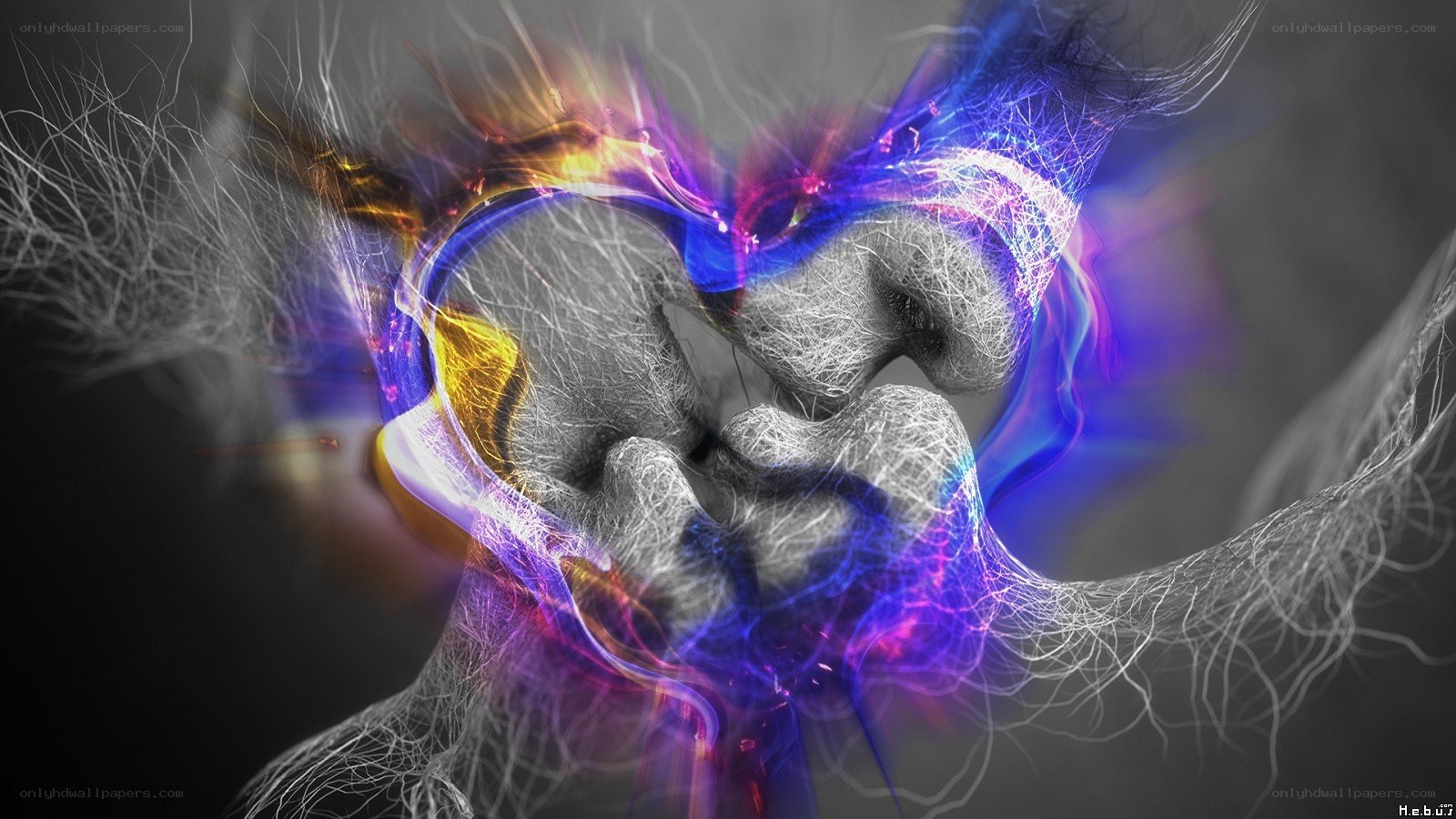 abstract energy kiss