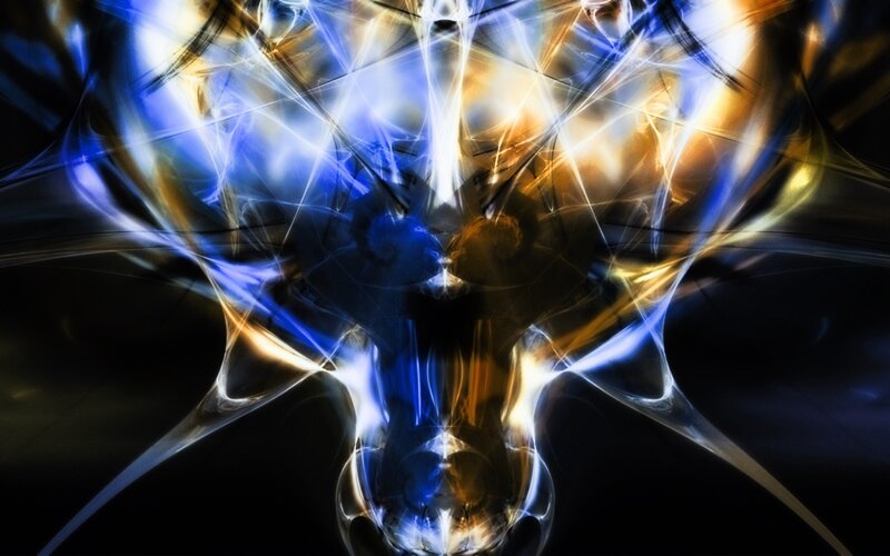 Abstract Energy Pattern — Blue