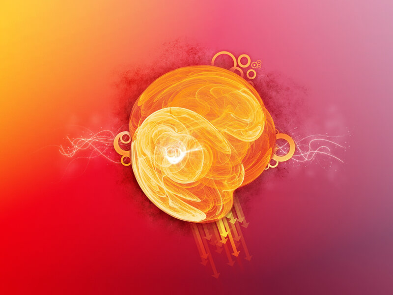 Abstract energy sphere