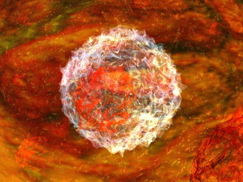 Abstract energy sphere