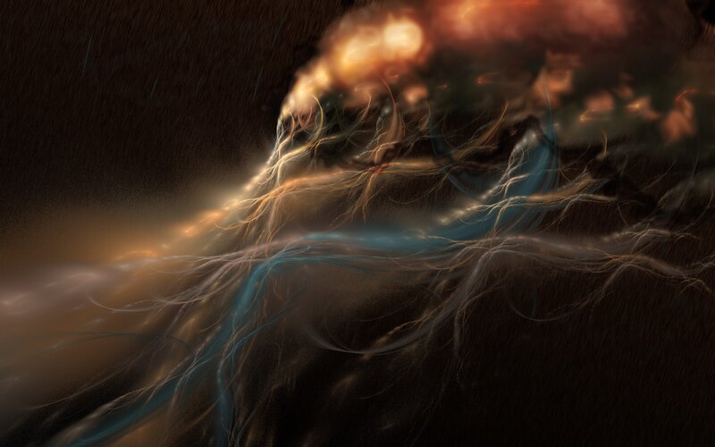 Abstract energy storm
