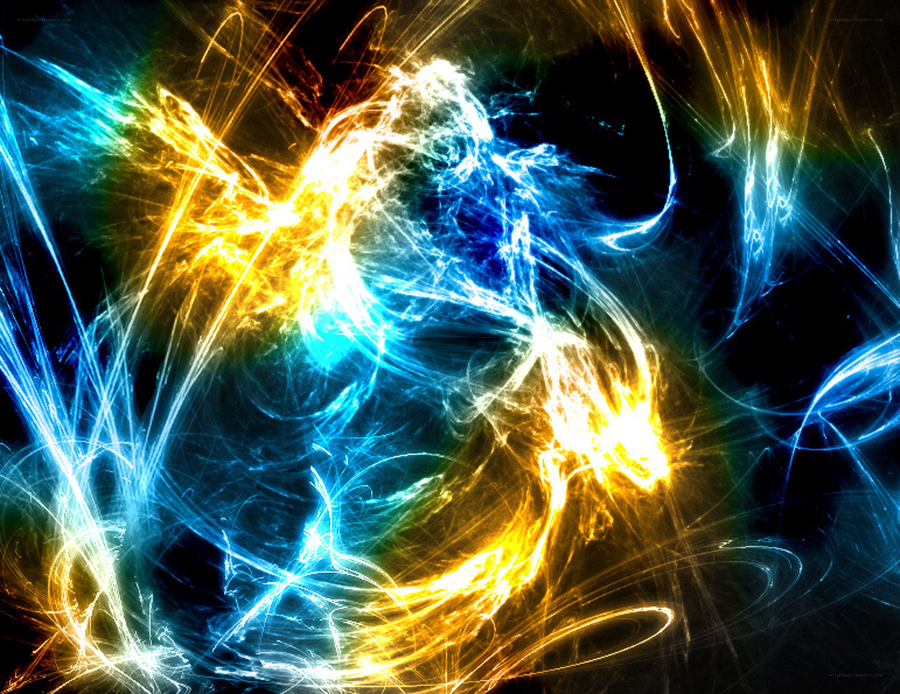 Abstract energy swirl