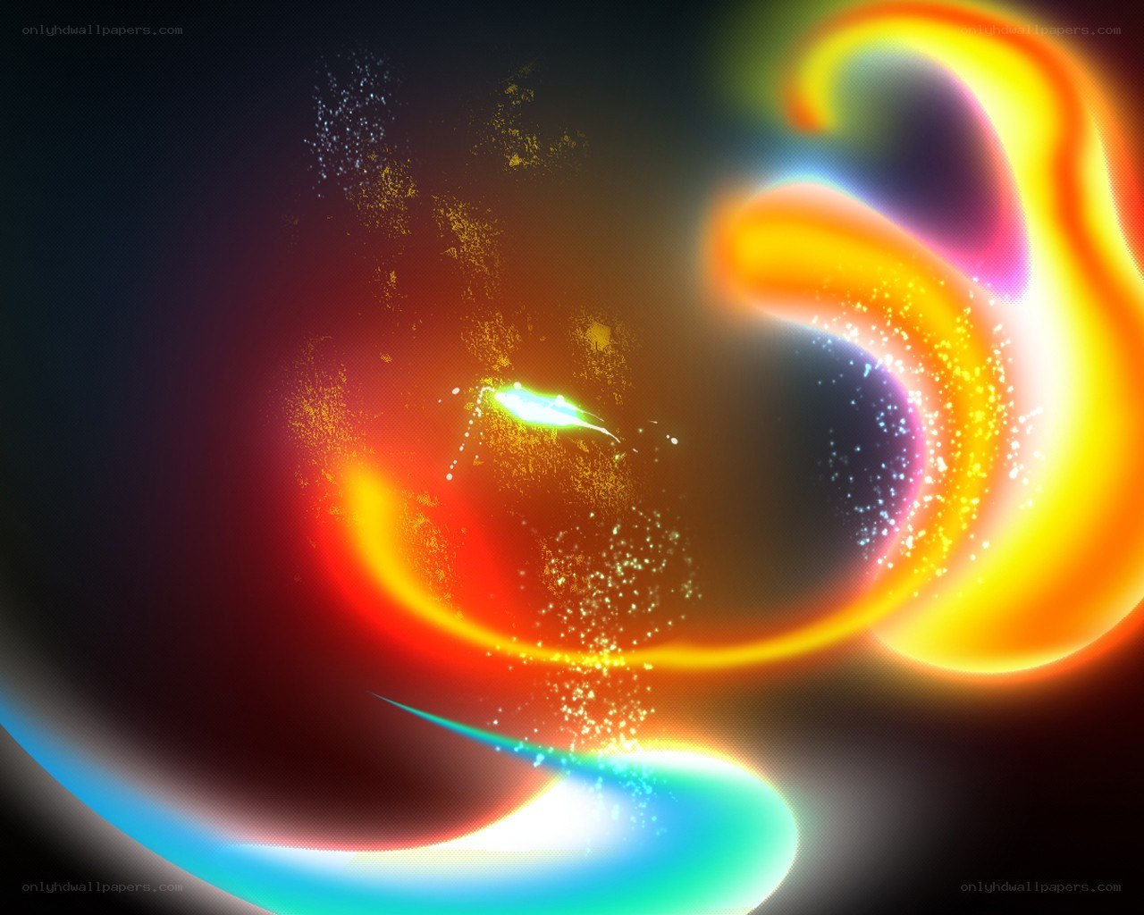 Abstract energy swirl