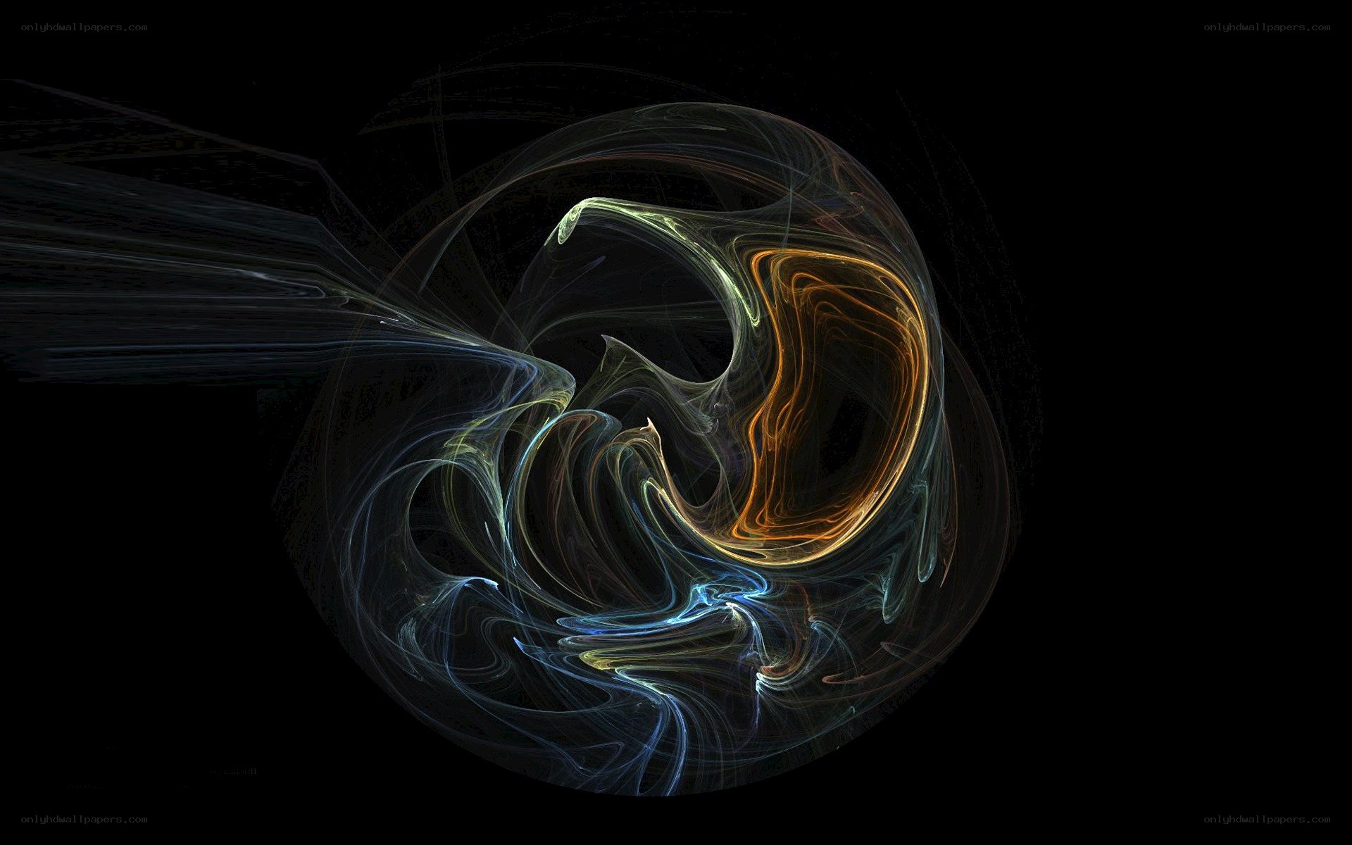 Abstract energy swirl