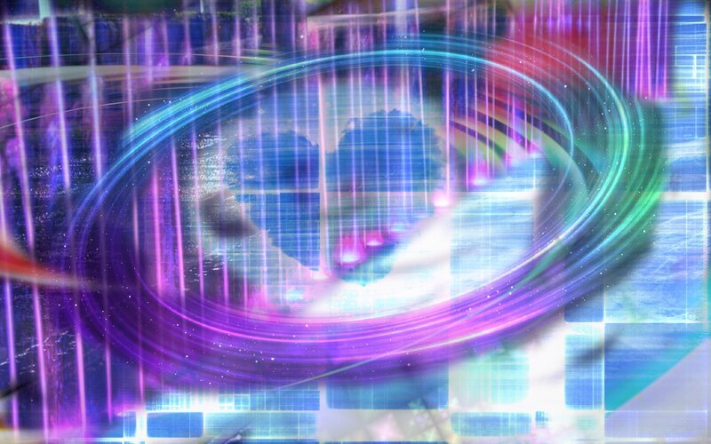 Abstract Energy Swirl — Blue
