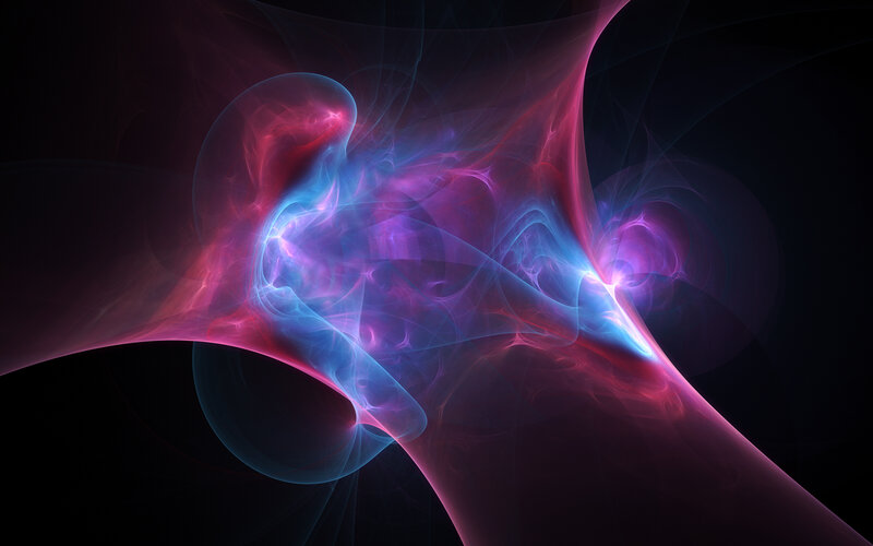 Abstract Energy Swirl — Purple