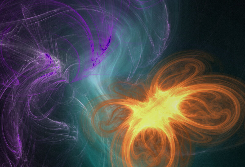 Abstract energy swirls