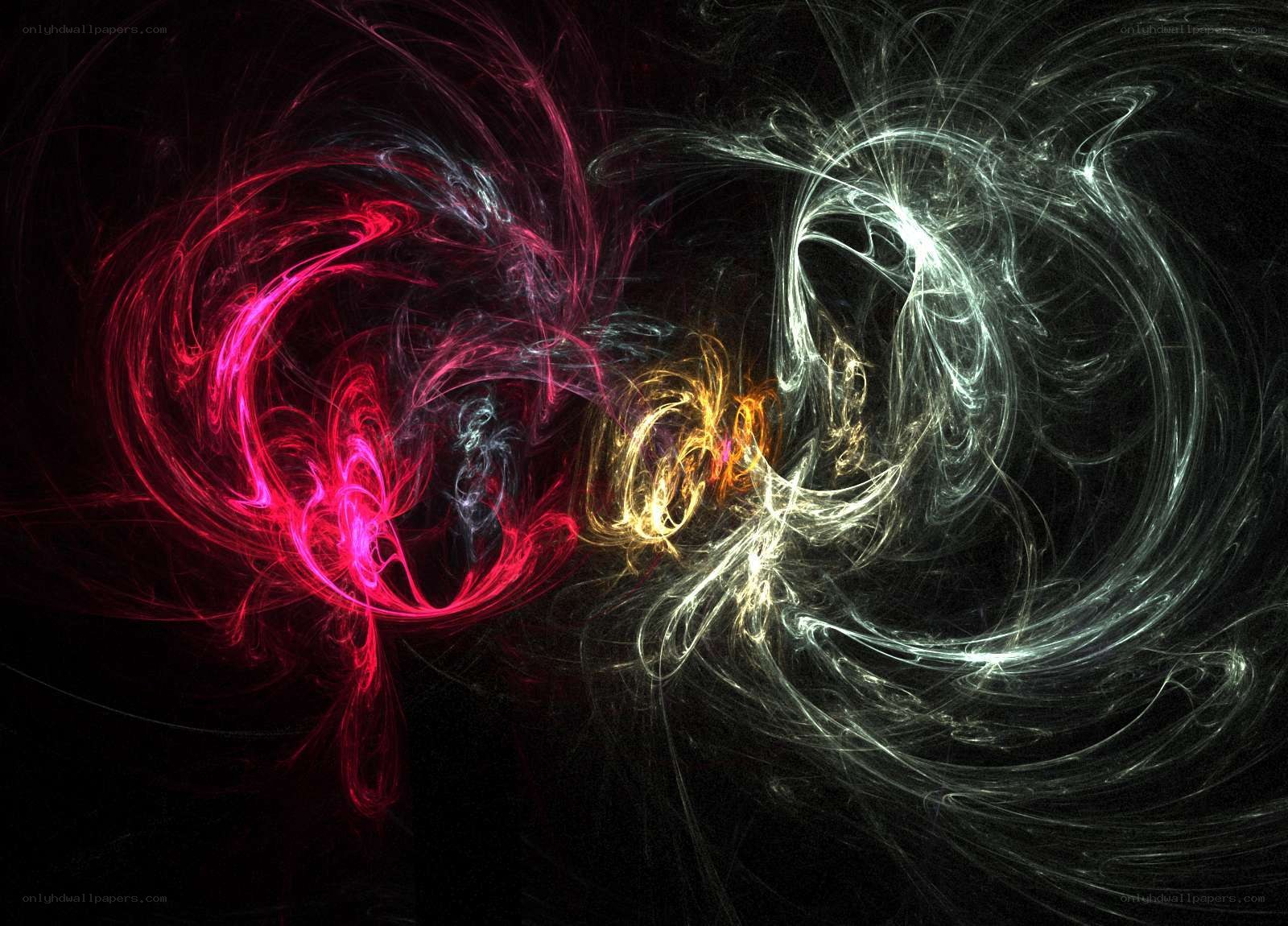 Abstract energy swirls