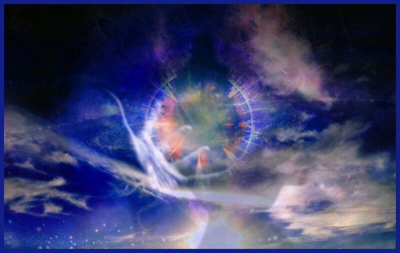 Abstract Energy Vortex — Blue
