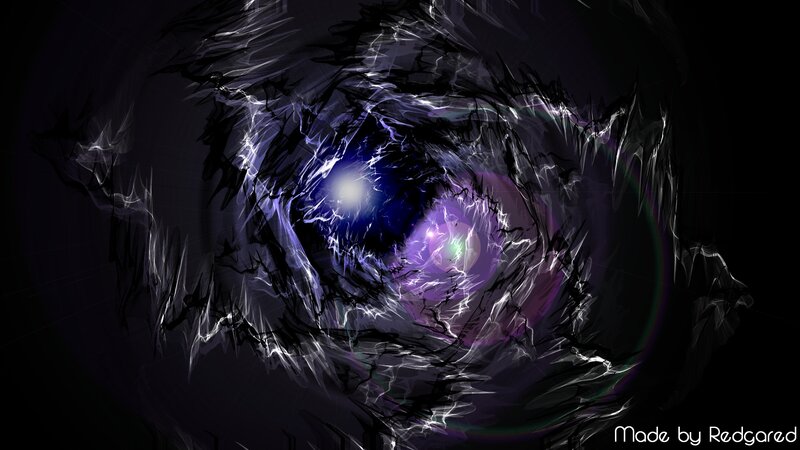 Abstract Energy Vortex — Purple, Dramatic