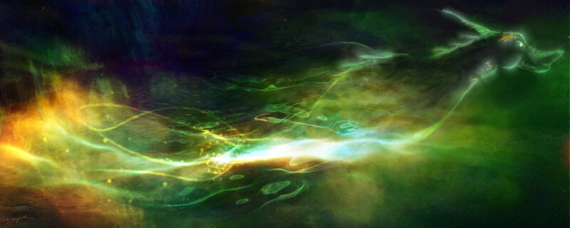 Abstract energy wave