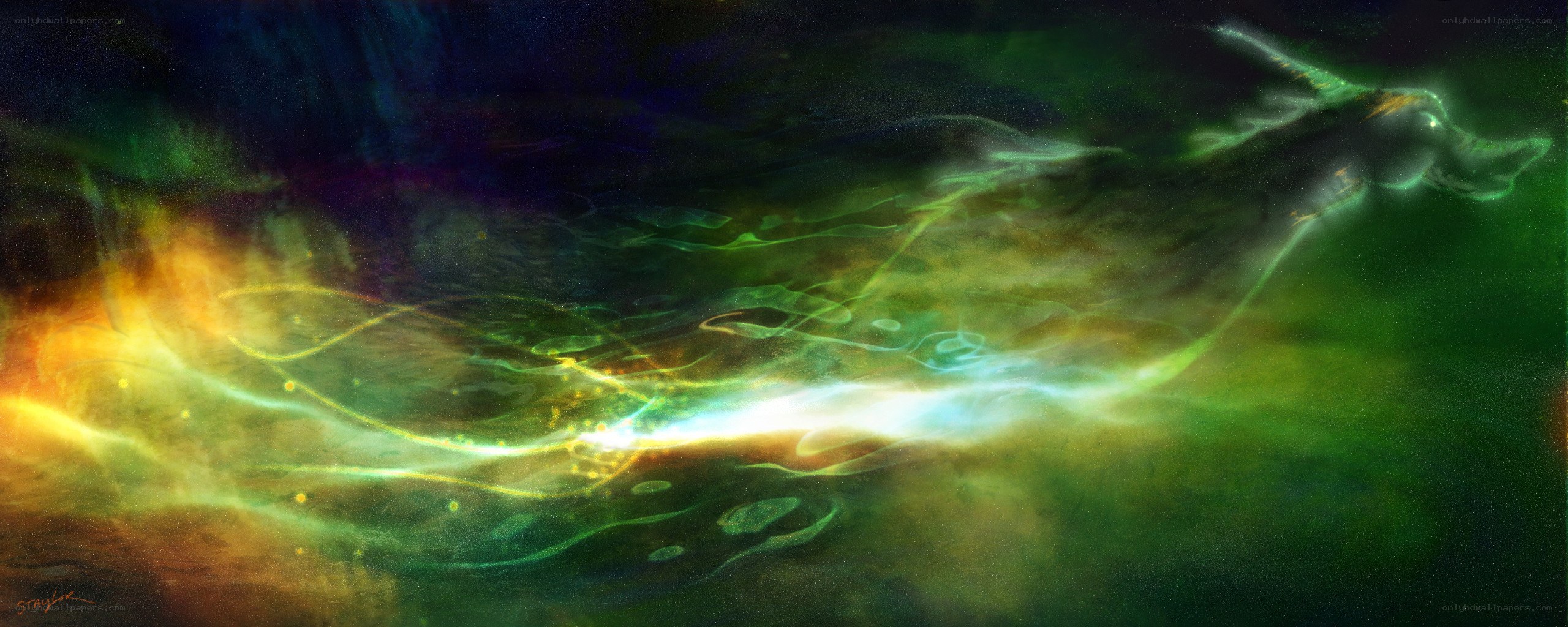Abstract energy wave