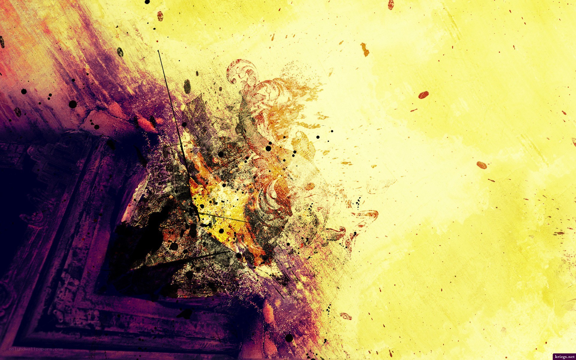 abstract explosion art