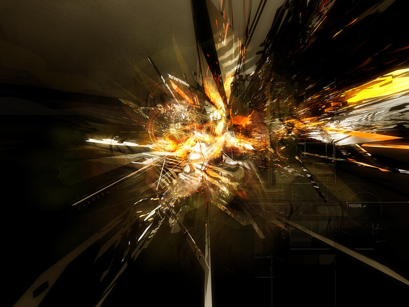 Abstract Explosion — Black
