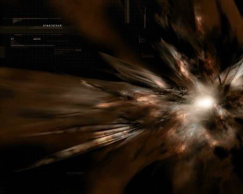 Abstract Explosion — Brown, Dramatic
