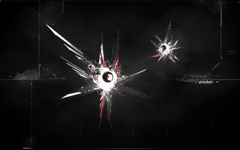 Abstract Explosion Design — Black