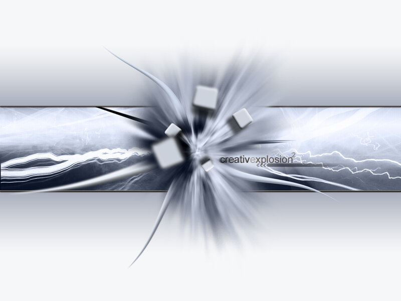 Abstract Explosion Design — White