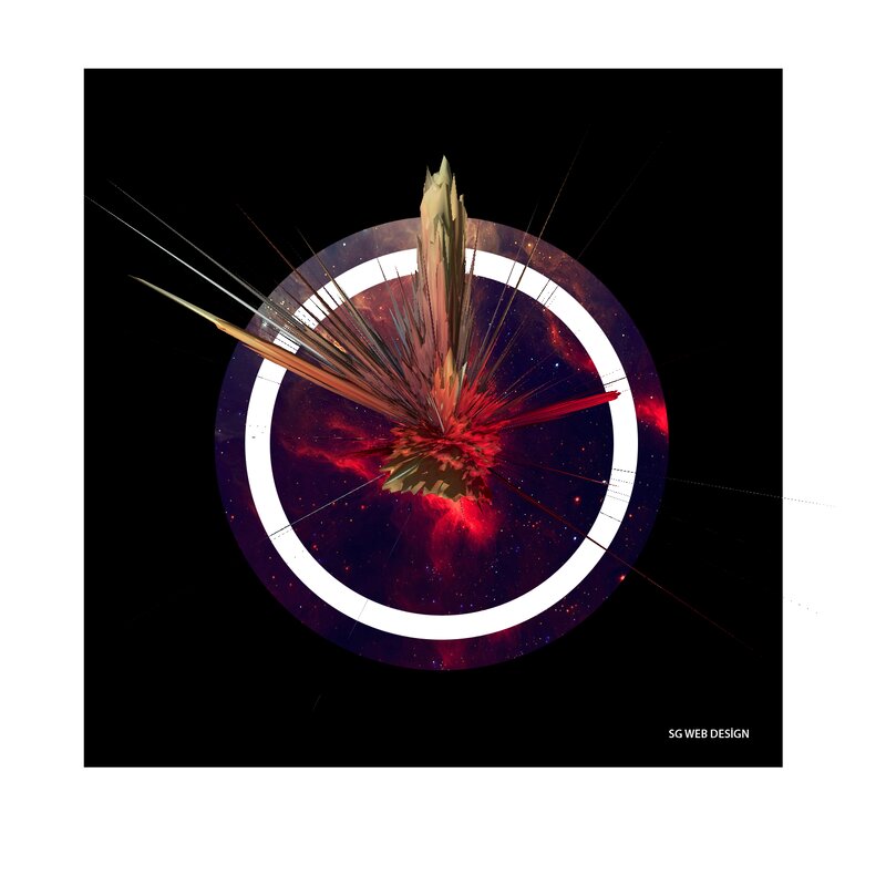 Abstract Explosion in Space
