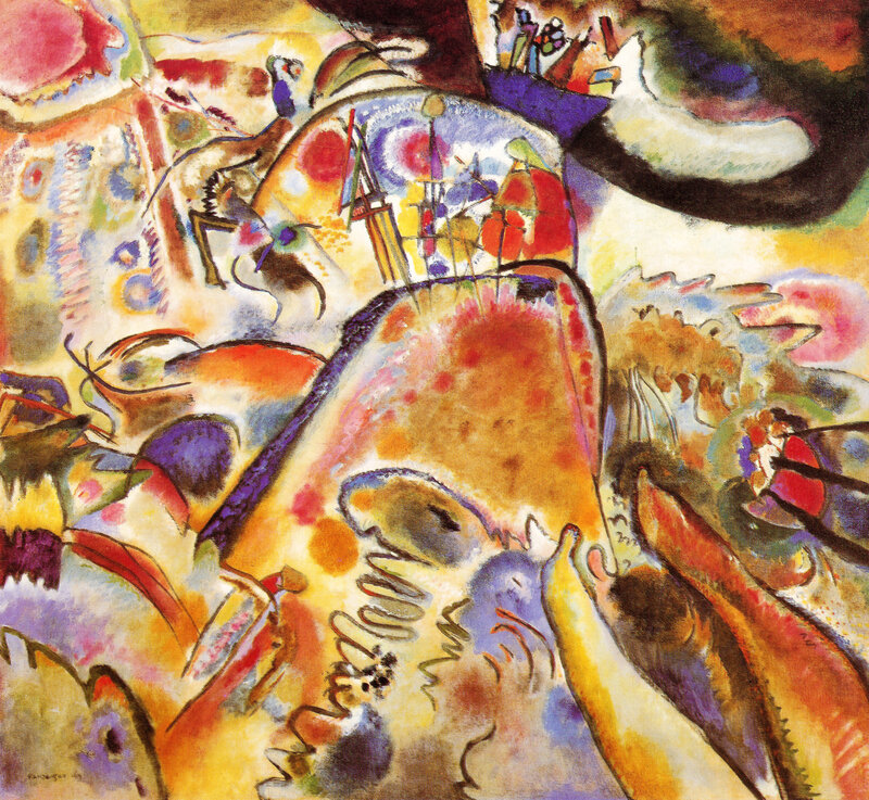 Abstract Expressionist Composition