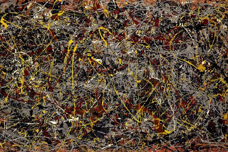 Abstract expressionist painting