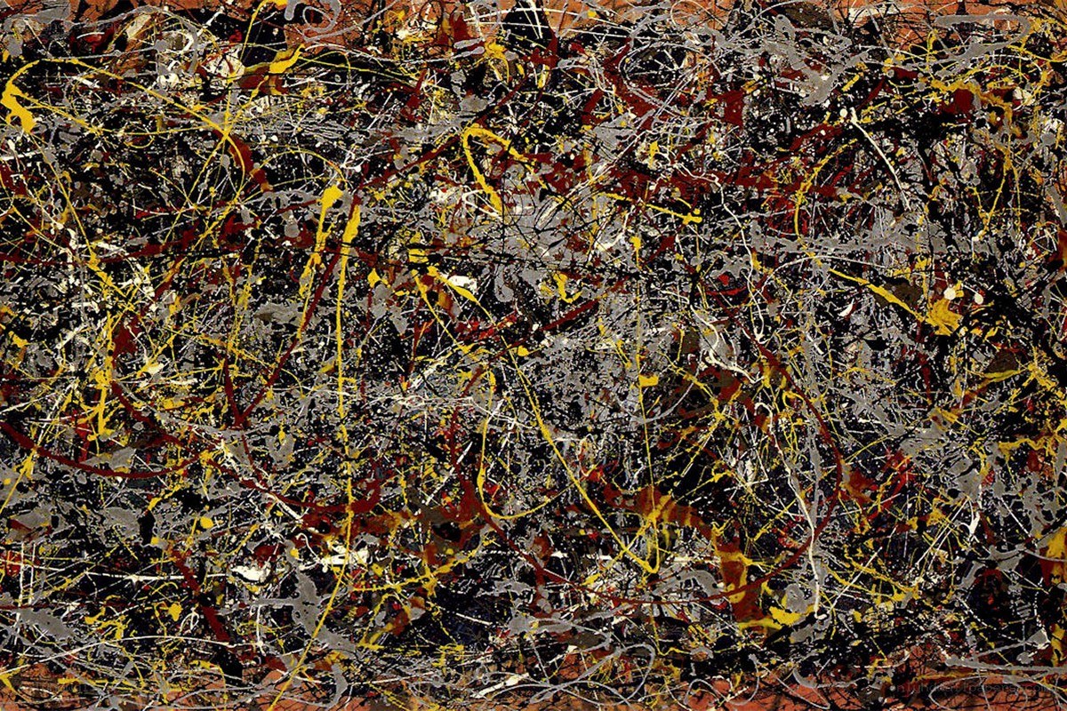 Abstract expressionist painting