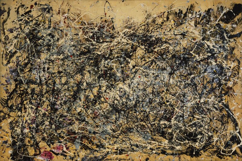 Abstract expressionist painting