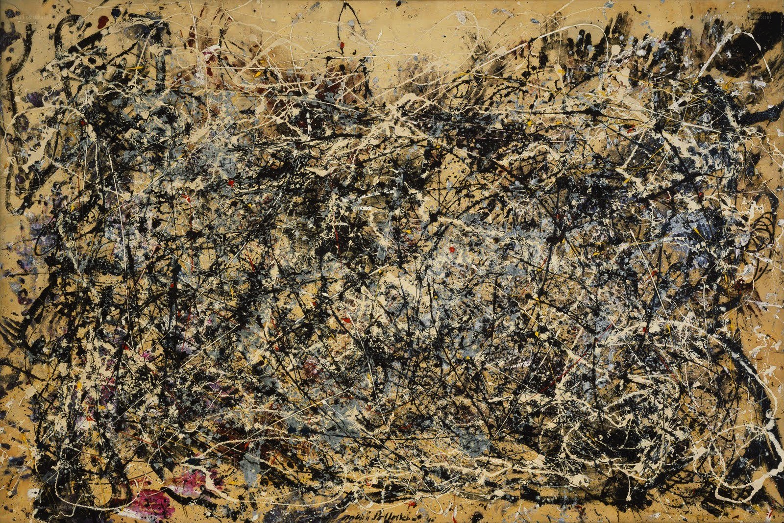Abstract expressionist painting