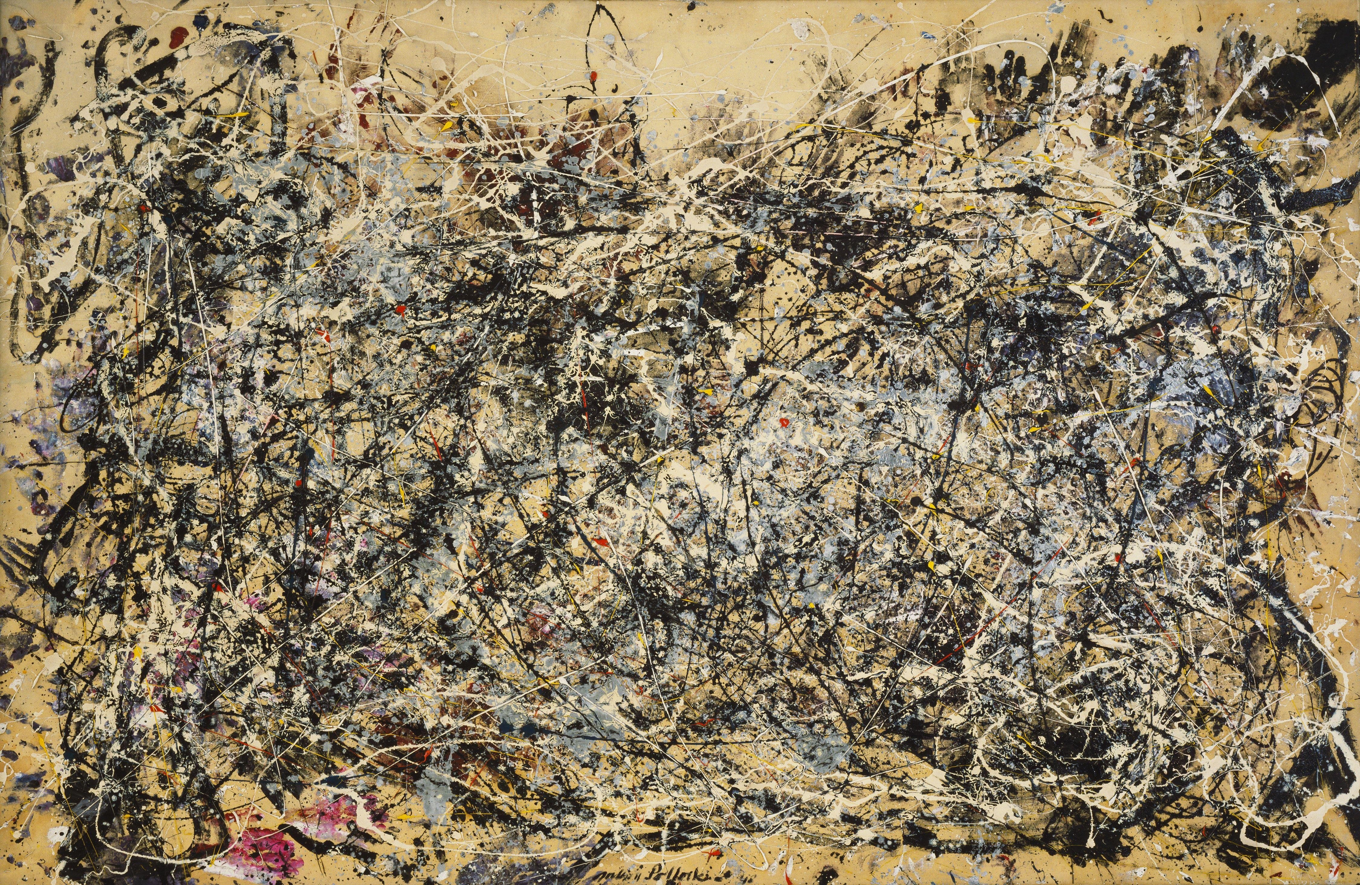 Abstract expressionist painting