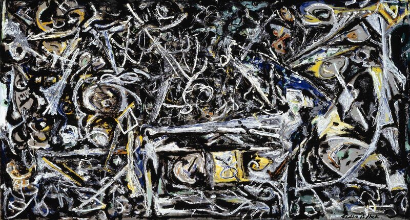Abstract expressionist painting