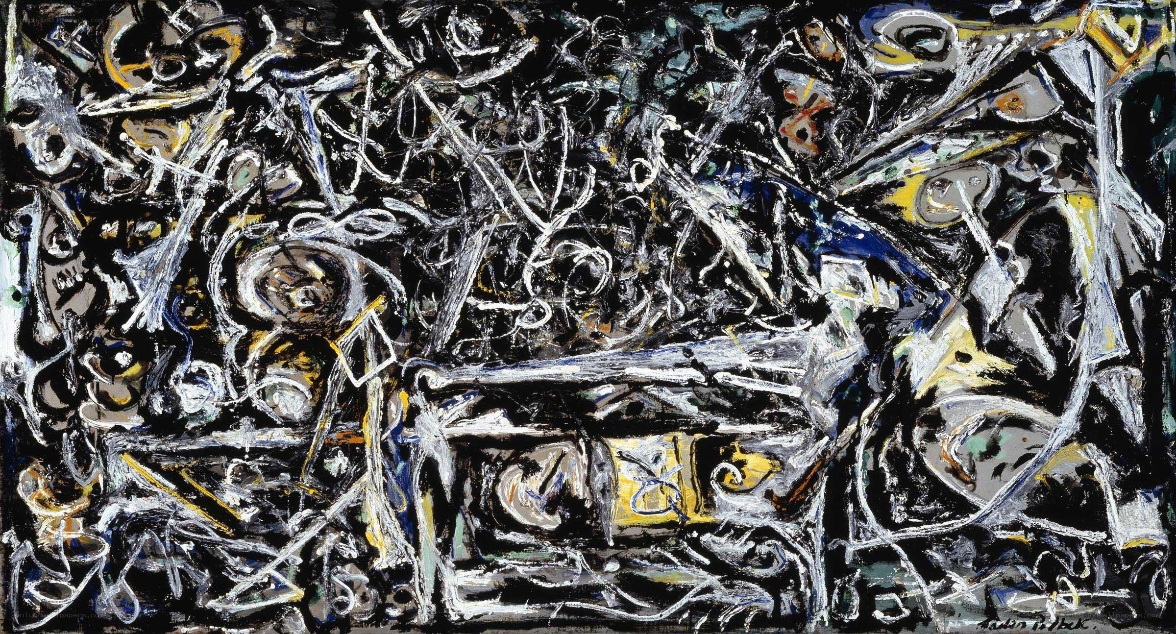Abstract expressionist painting