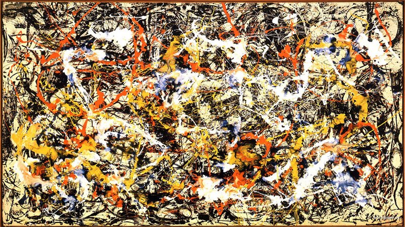 Abstract expressionist painting