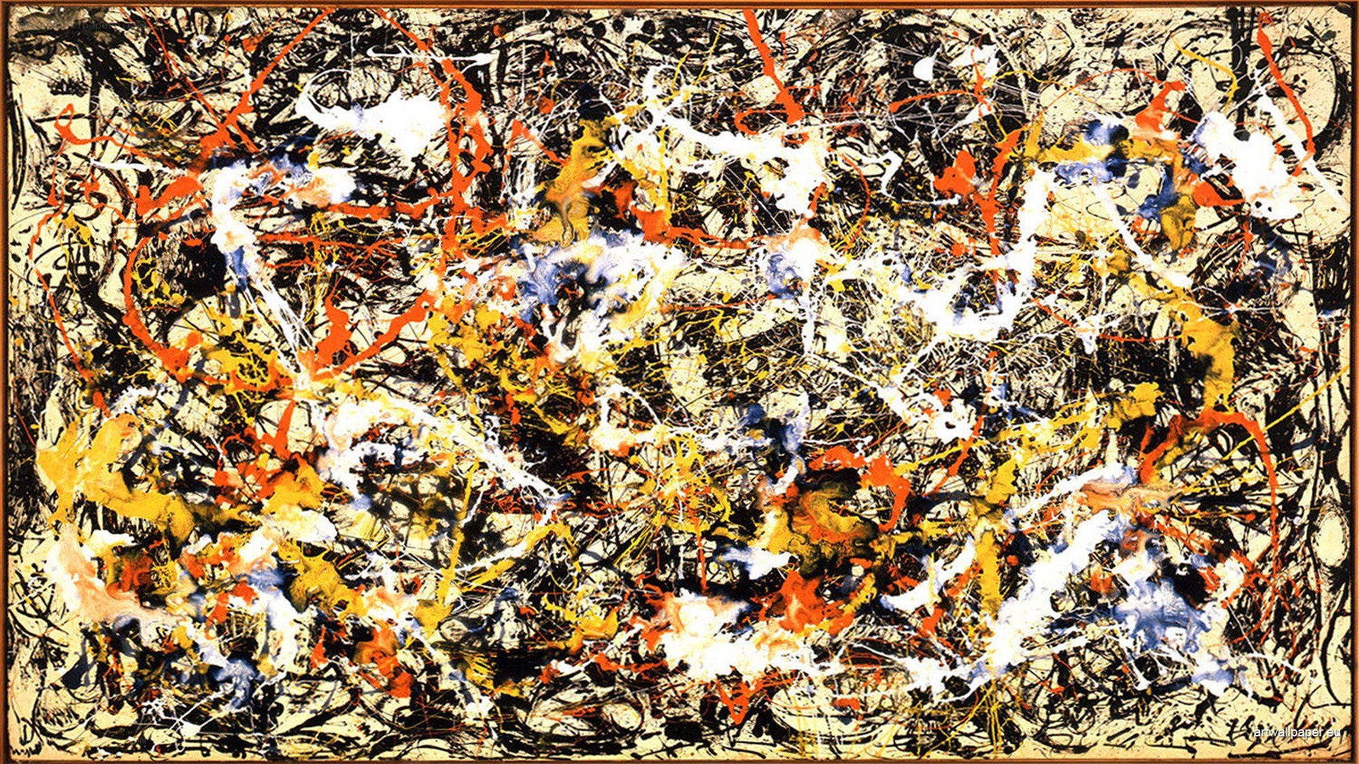 Abstract expressionist painting
