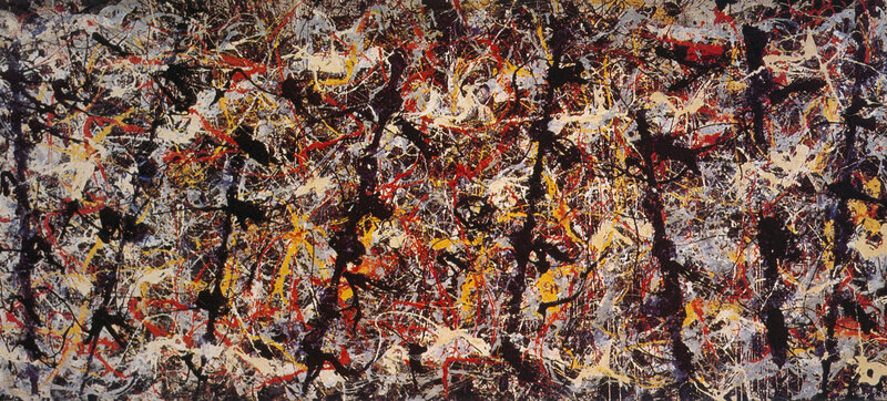 Abstract expressionist painting