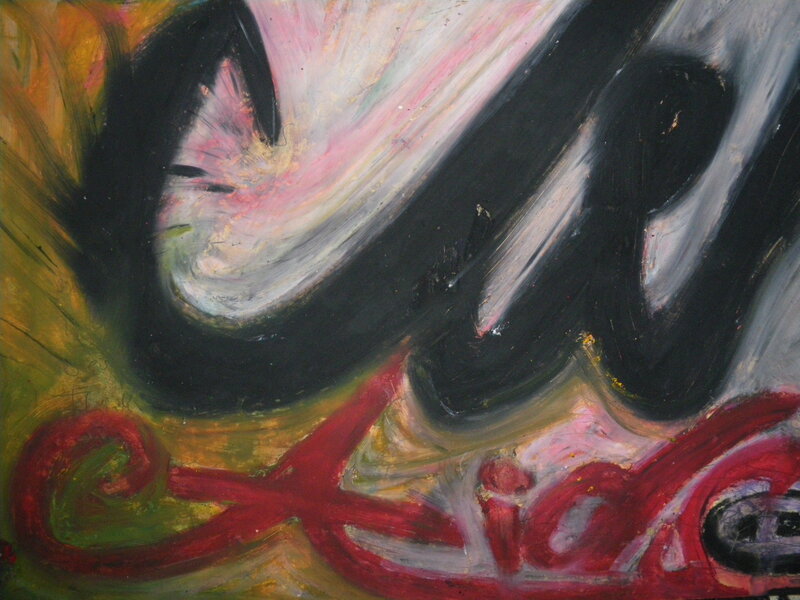 Abstract expressionist painting