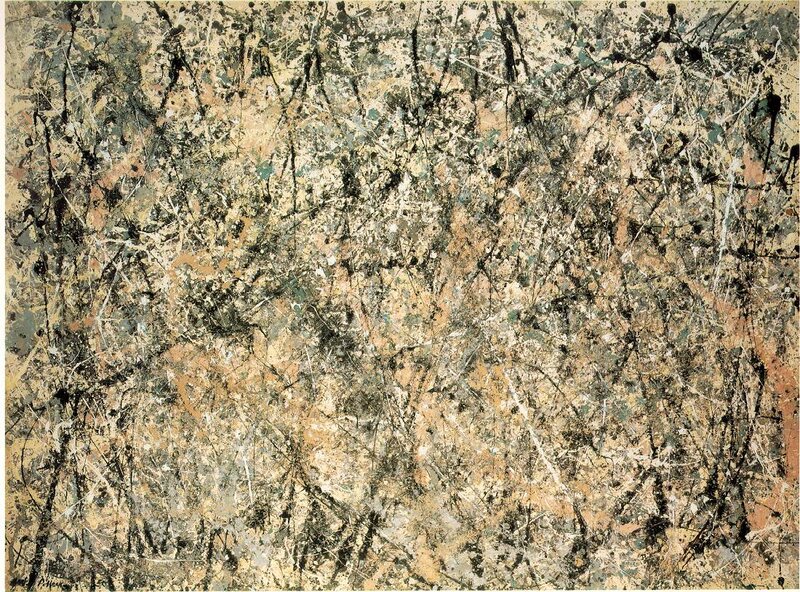 Abstract expressionist painting