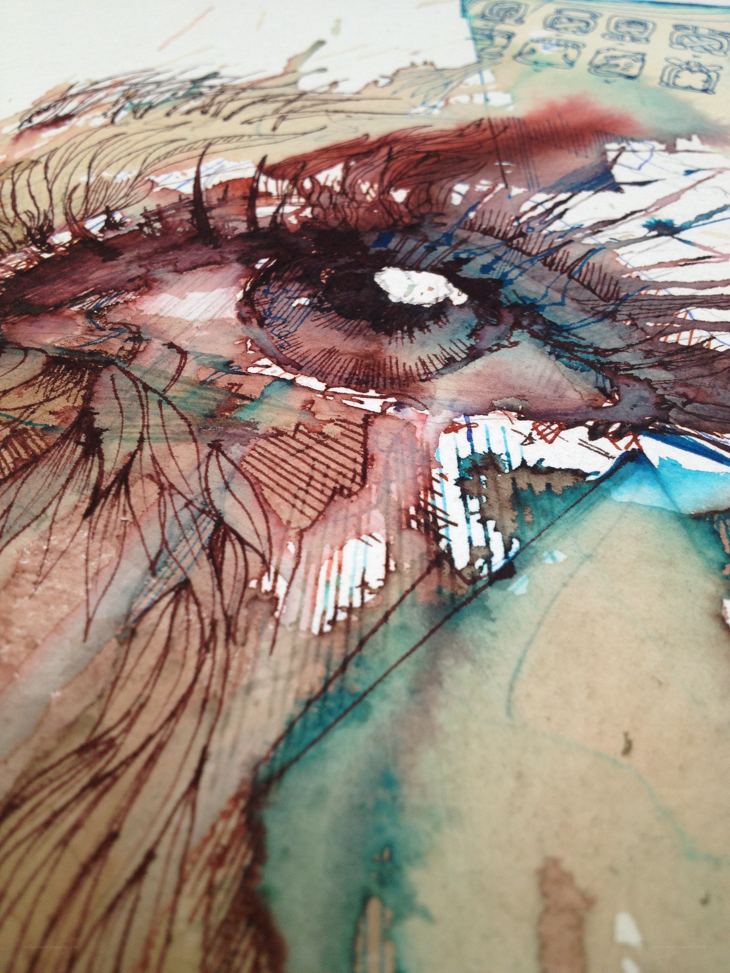 abstract eye art drawing